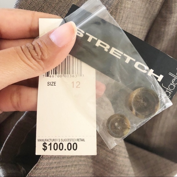 Rafaella tan Blazer Jacket Size 12 new with tags - Picture 5 of 8